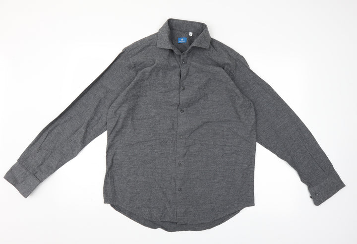 camiciamoci Mens Grey    Button-Up Size XL