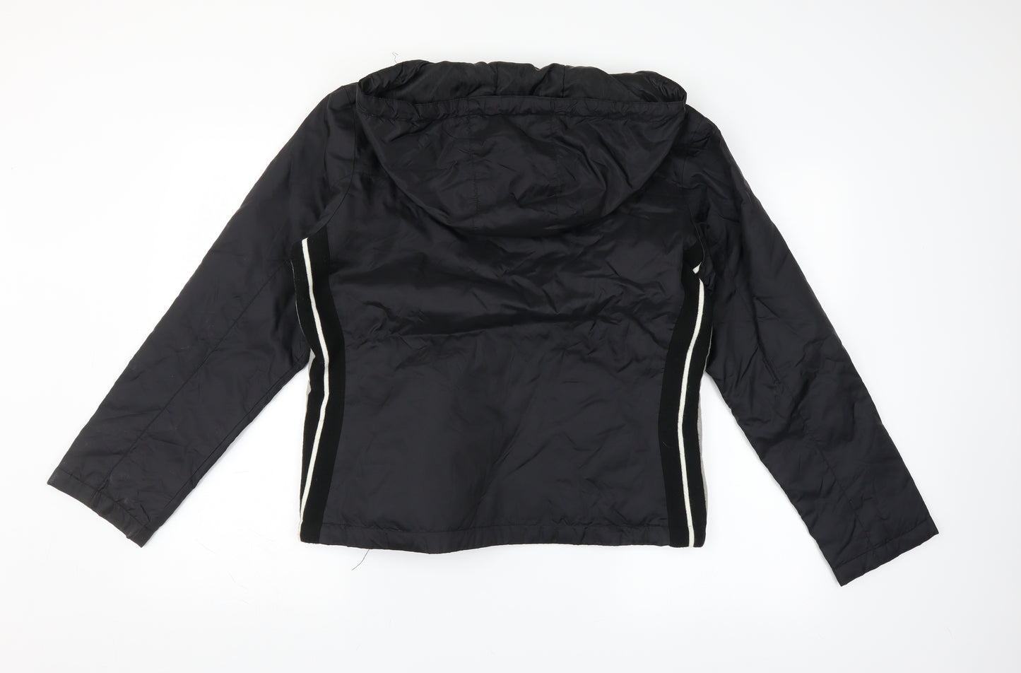 BHS Womens Black   Jacket  Size 14  - hooded sports jacket