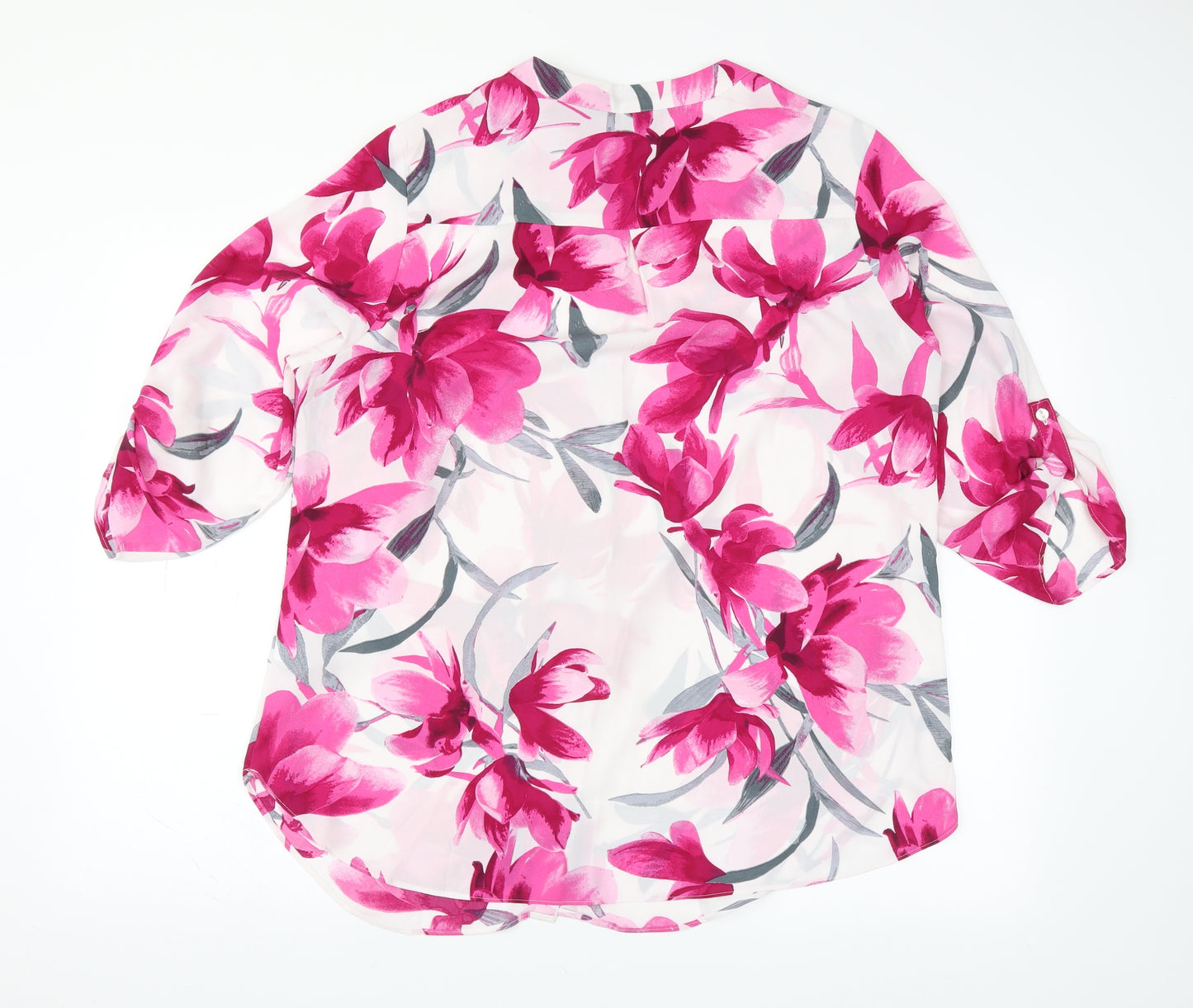 Damart Womens Pink Floral  Basic Blouse Size 18