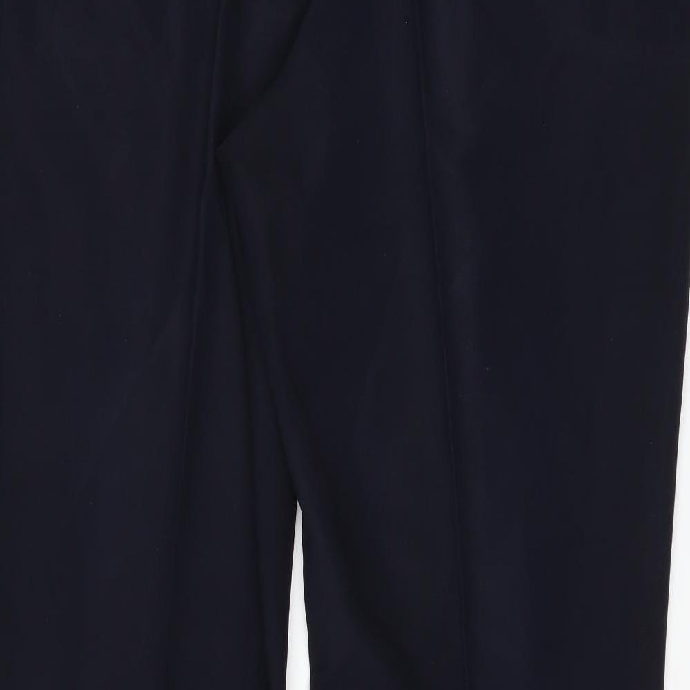M&Co Womens Blue   Trousers  Size 16 L28 in - bootcut