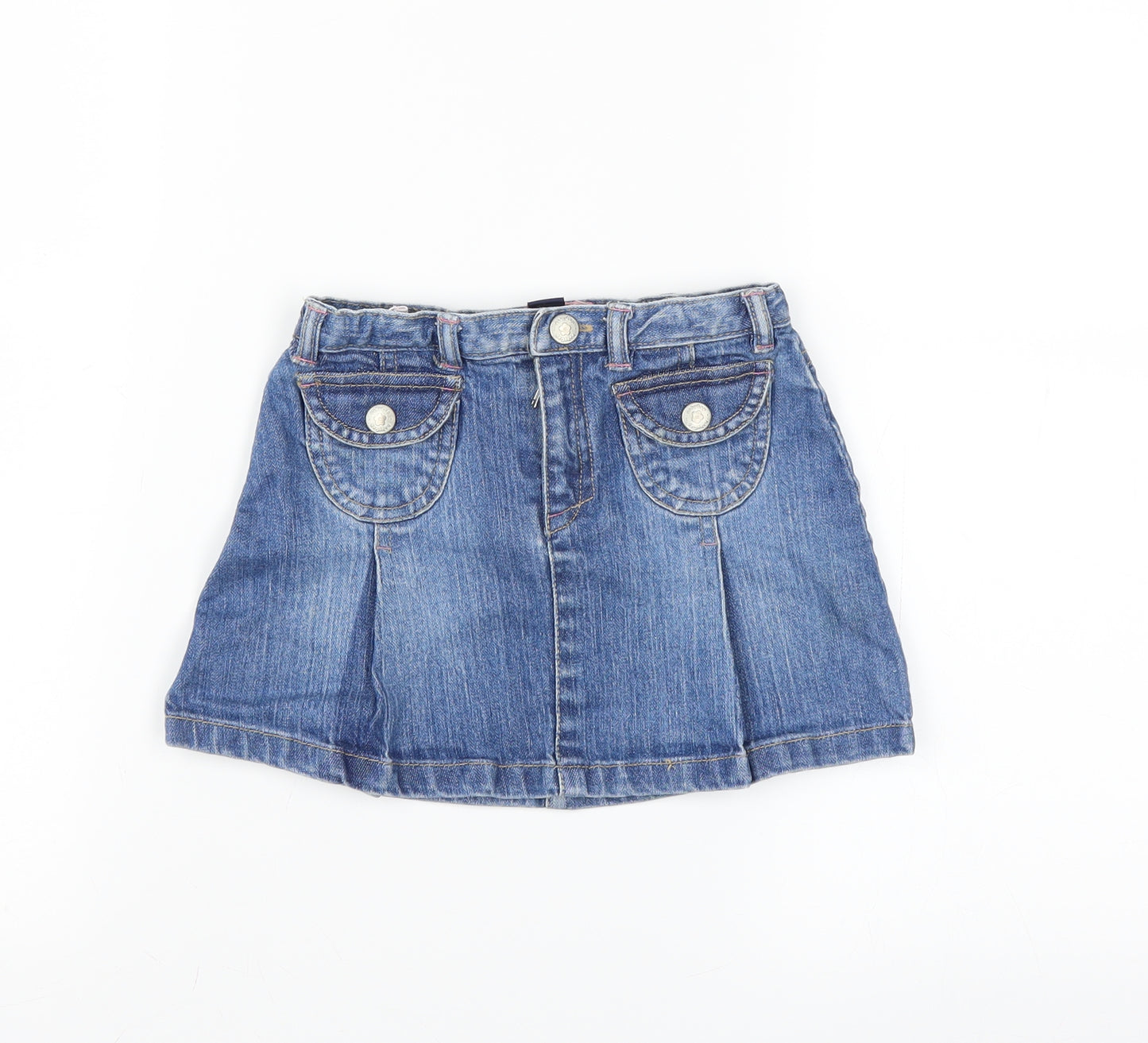 Gap Girls Blue  Denim A-Line Skirt Size 3 Years