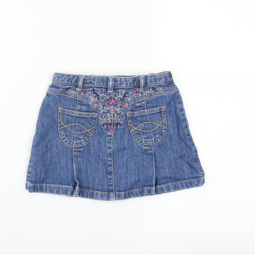 Gap Girls Blue  Denim A-Line Skirt Size 3 Years