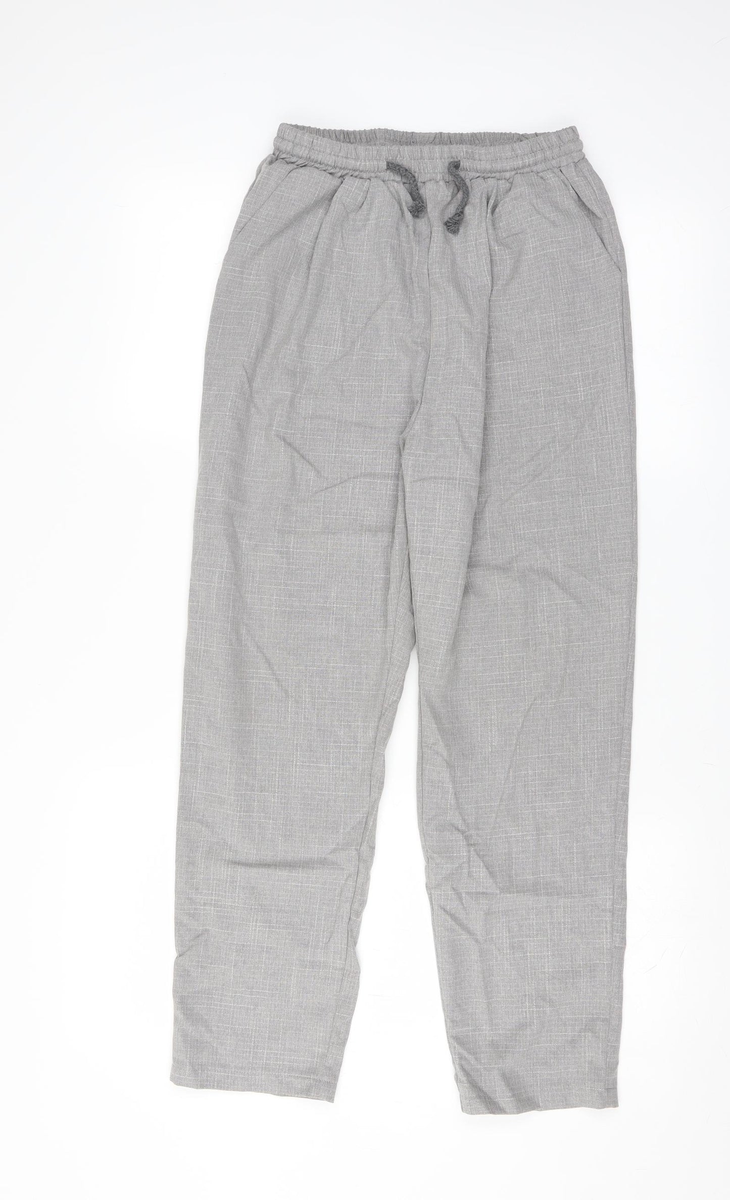 PRETTYLITTLETHING Womens Grey   Trousers  Size 10 L26 in - jogger style
