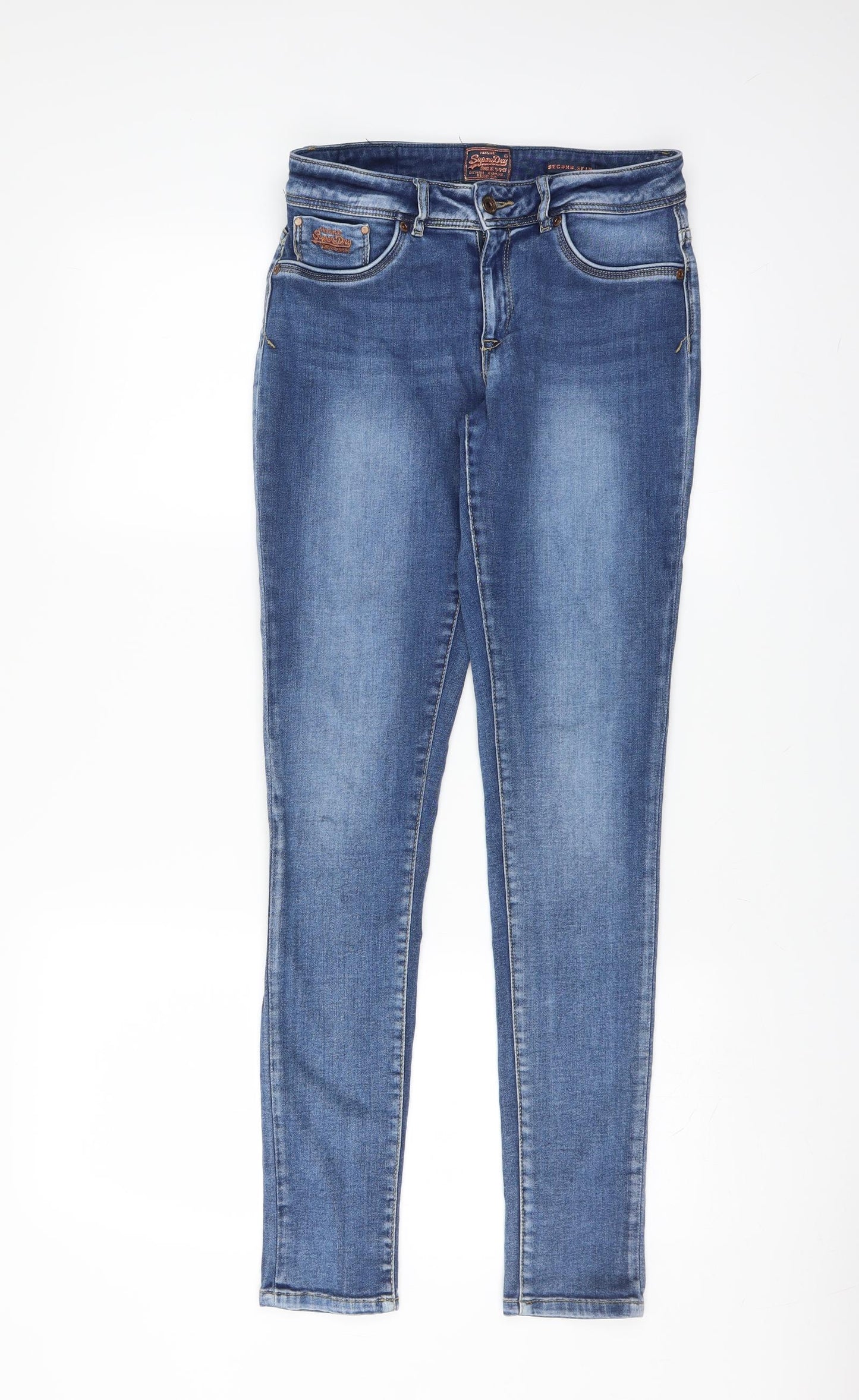 Superdry Womens Blue  Denim Skinny Jeans Size 30 in L32 in