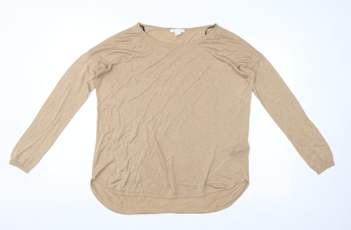 H&M Womens Beige Pullover Jumper Size S