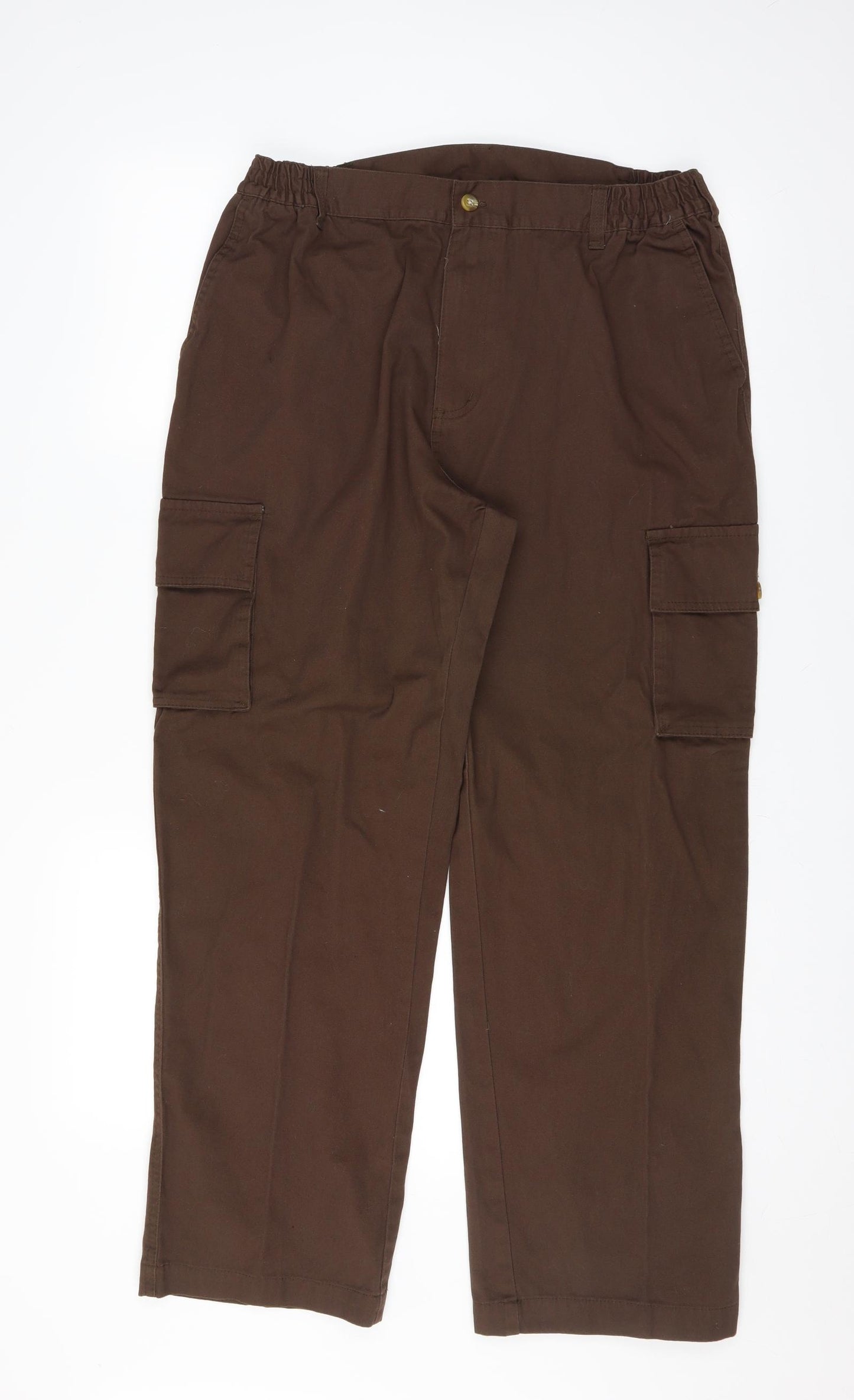 Cotton Traders Womens Brown   Cargo Trousers Size 32 in L28 in