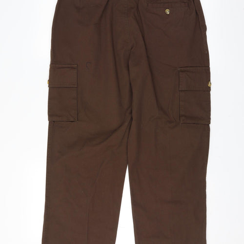 Cotton Traders Womens Brown   Cargo Trousers Size 32 in L28 in