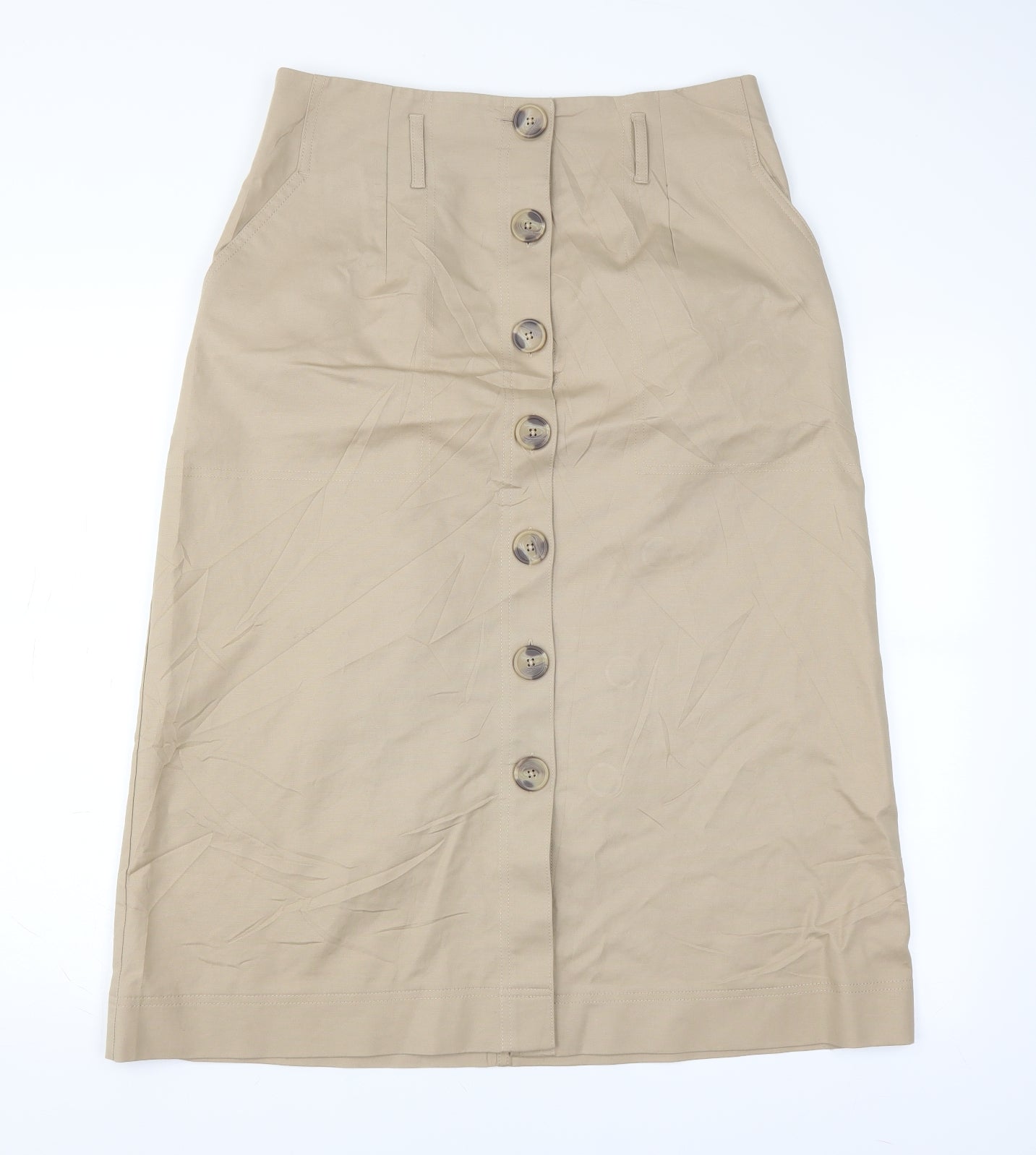 Marks and Spencer Womens Beige   Maxi Skirt Size 14