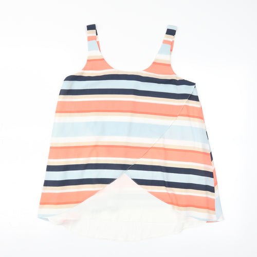 Nutmeg Womens Multicoloured Striped  Basic Tank Size 8