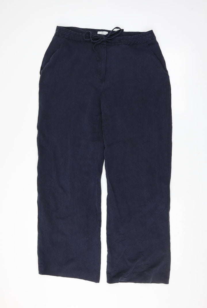 Country Casuals Womens Blue Trousers Size 14 L29 in