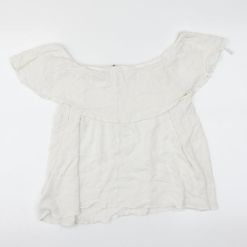 Primark Womens White   Basic Blouse Size 14
