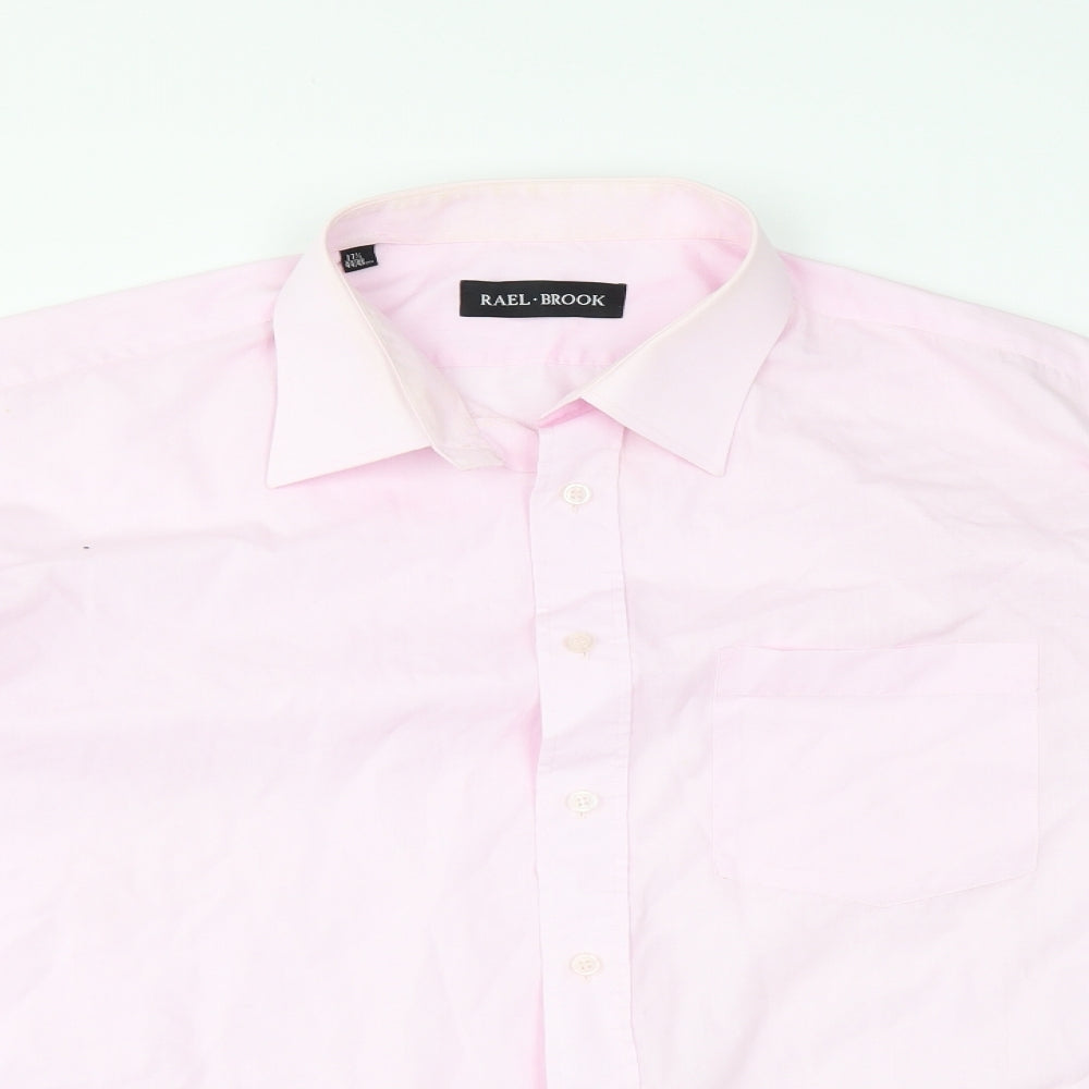 Rael Brook Mens Pink    Button-Up Size 17.5