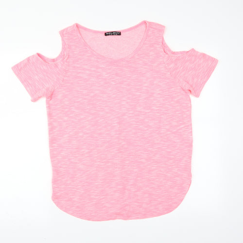 Select Womens Pink   Pullover Jumper Size 10  - cold shoudler