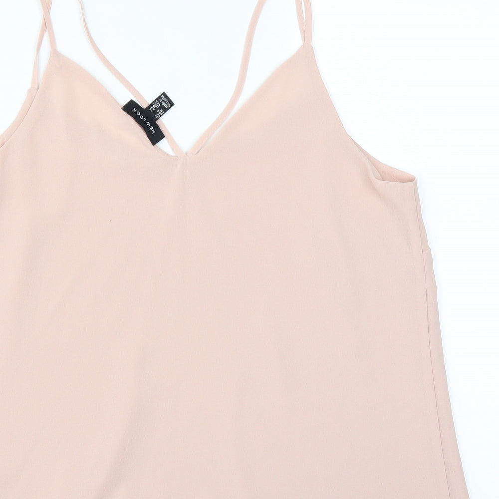 New Look Womens Pink   Camisole Blouse Size 14
