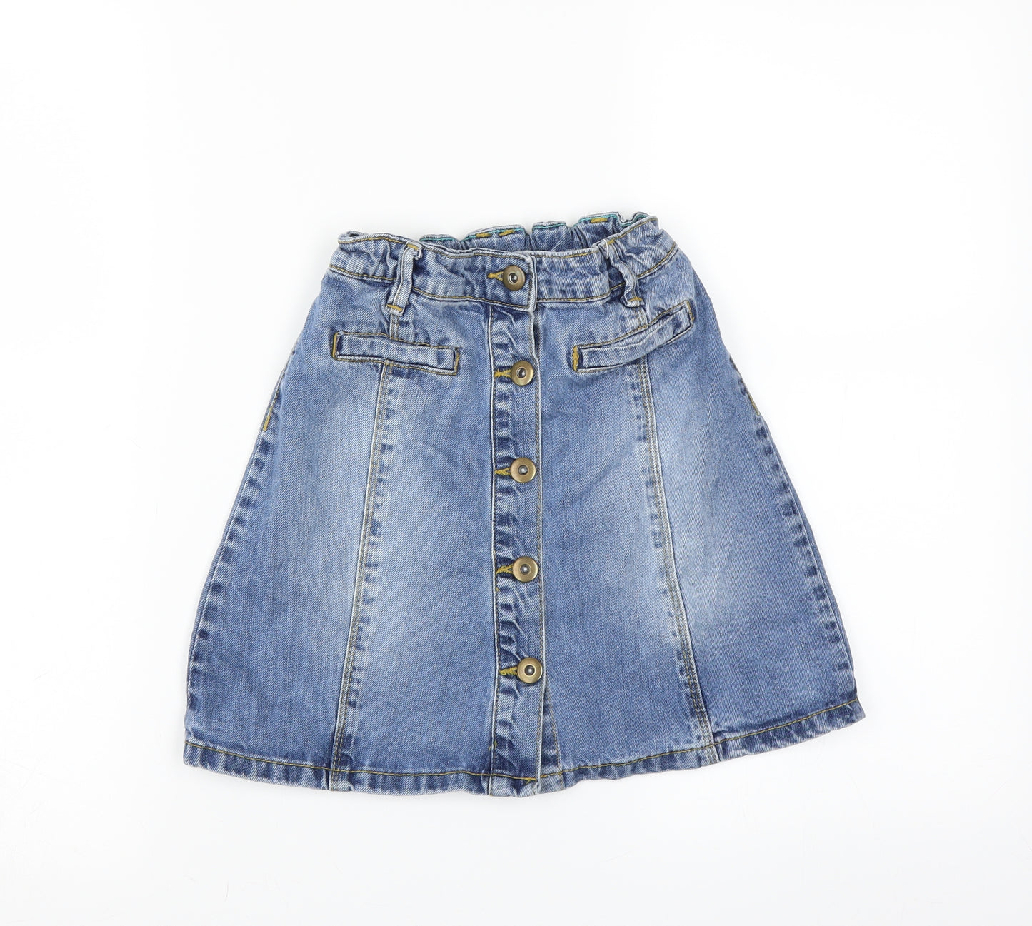 John Lewis Girls Blue  Denim A-Line Skirt Size 9 Years