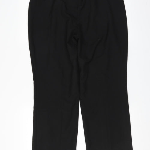 Preworn Womens Black   Trousers  Size 14 L28 in - straight