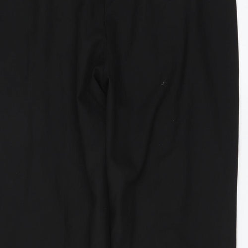 Preworn Womens Black   Trousers  Size 14 L28 in - straight