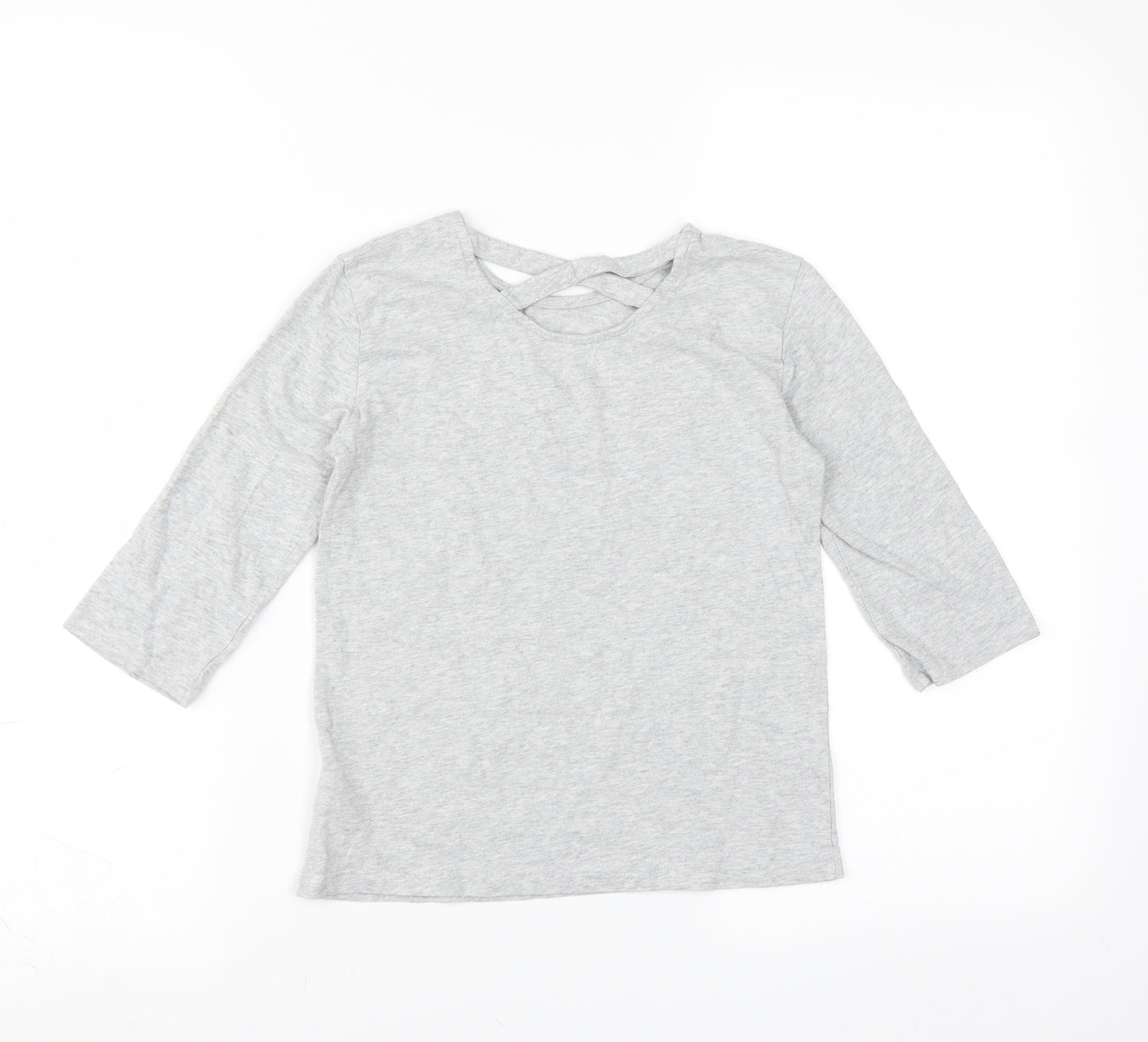 F&F Girls Grey   Basic T-Shirt Size 8-9 Years  - influencer