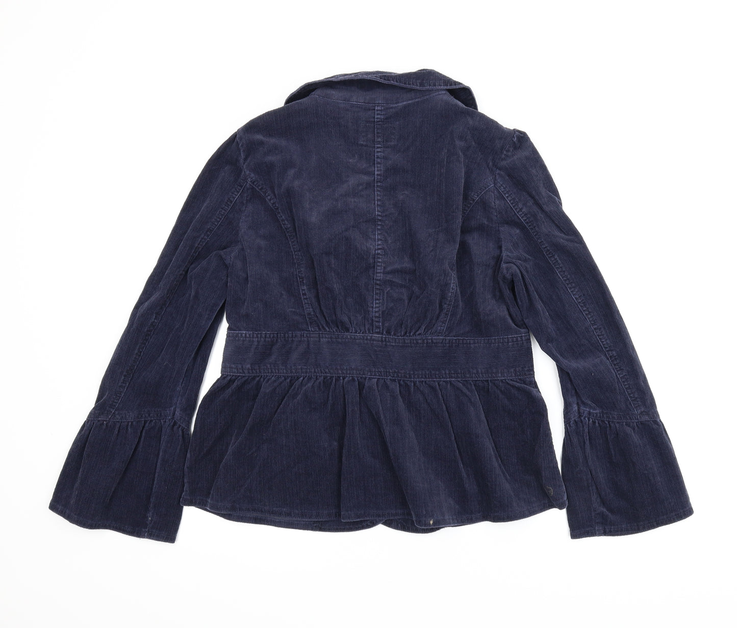 M&S Womens Blue  Corduroy Jacket  Size 14