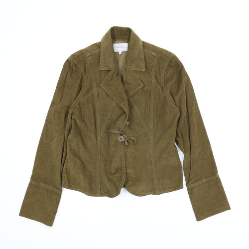 M&S Womens Brown  Corduroy Jacket  Size 14