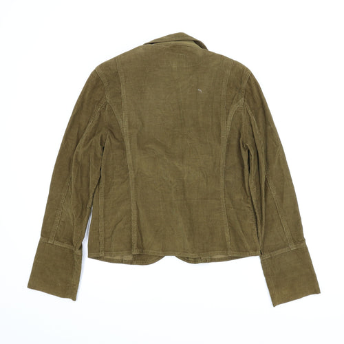 M&S Womens Brown  Corduroy Jacket  Size 14