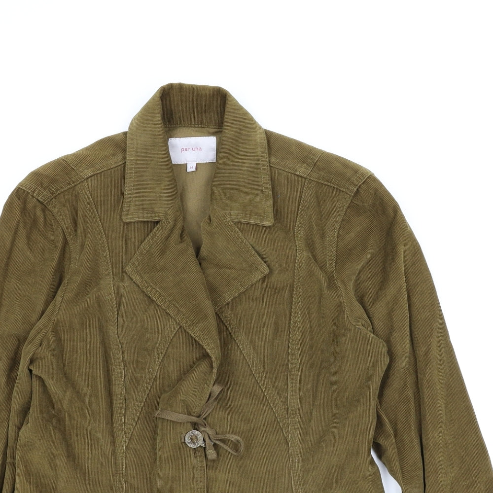 M&S Womens Brown  Corduroy Jacket  Size 14