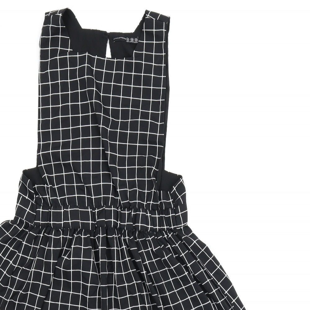 Primark Womens Black Check  A-Line  Size 14