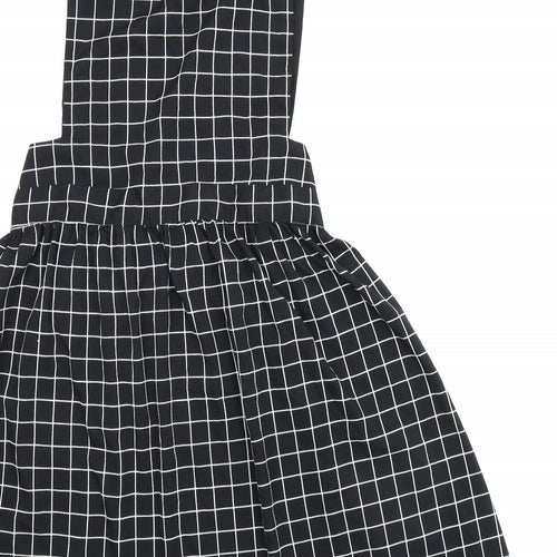 Primark Womens Black Check  A-Line  Size 14
