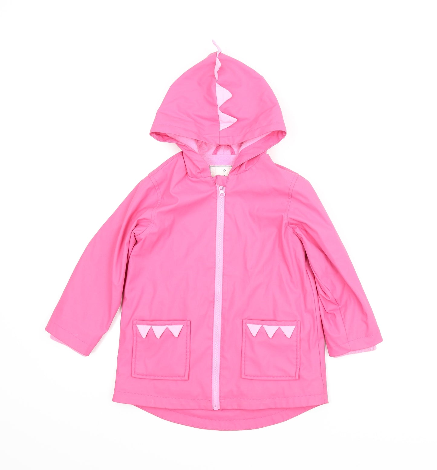 Matalan Girls Pink   Rain Coat Coat Size 4-5 Years  - Dinosaur