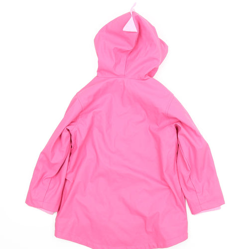 Matalan Girls Pink   Rain Coat Coat Size 4-5 Years  - Dinosaur