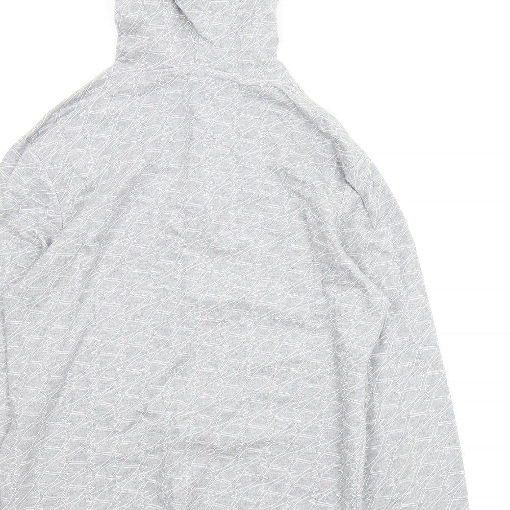 Saving Grace Mens Grey   Full Zip Hoodie Size M