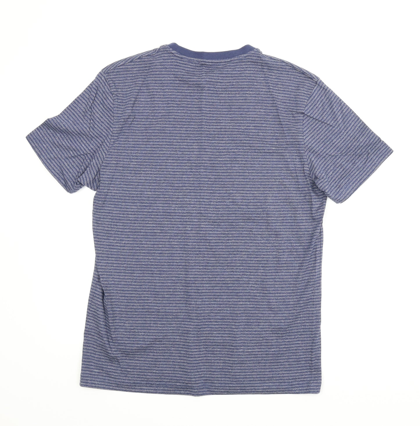 TU Mens Blue Striped   T-Shirt Size M