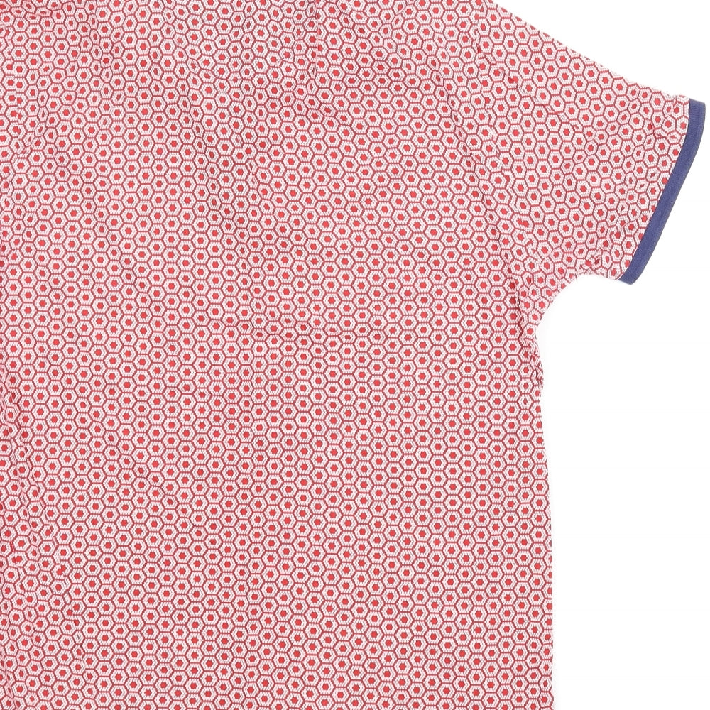 NEXT Boys Red Argyle/Diamond  Basic T-Shirt Size M