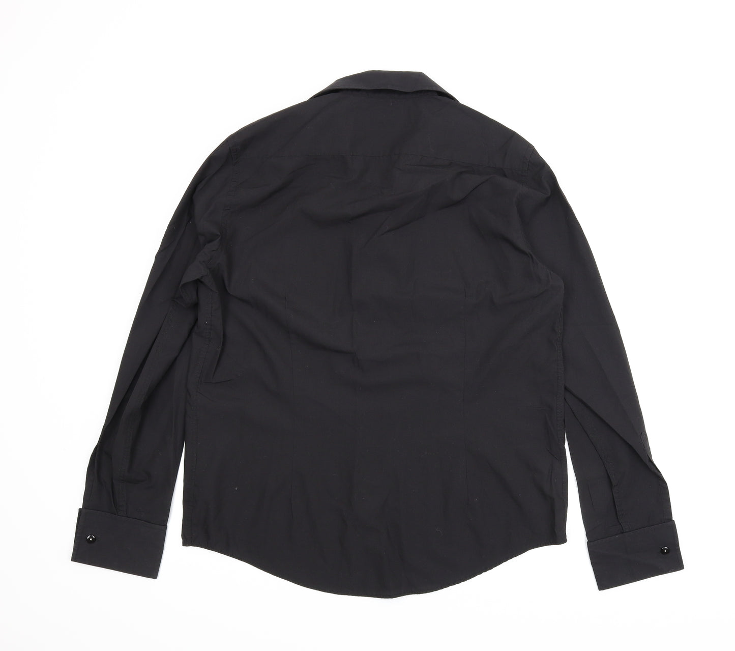 Topman Mens Black    Button-Up Size L