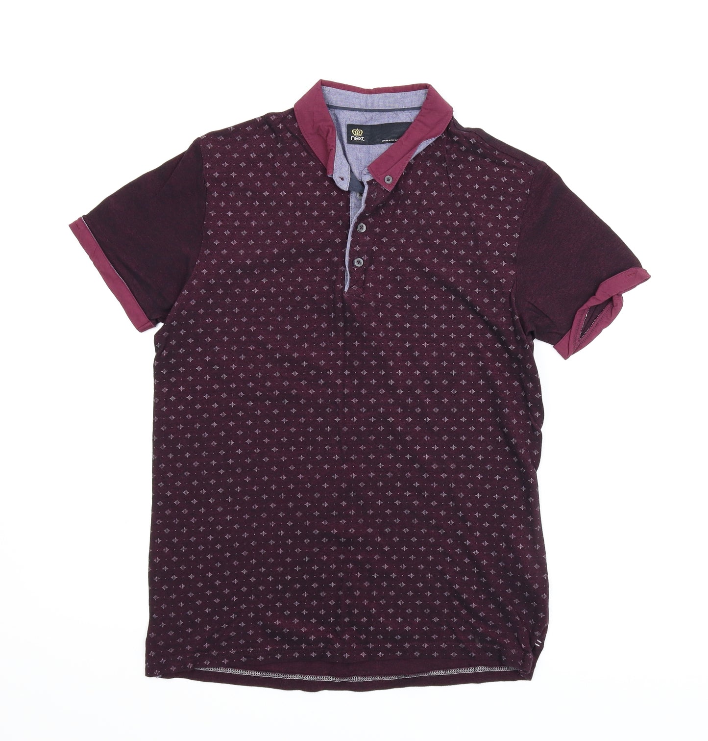 NEXT Mens Purple    Polo Size M