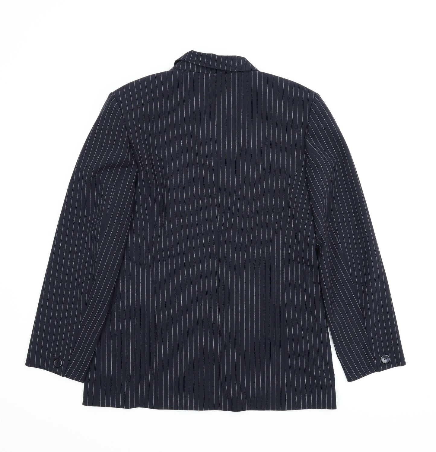 Steilmann Womens Blue Striped  Jacket Suit Jacket Size 38