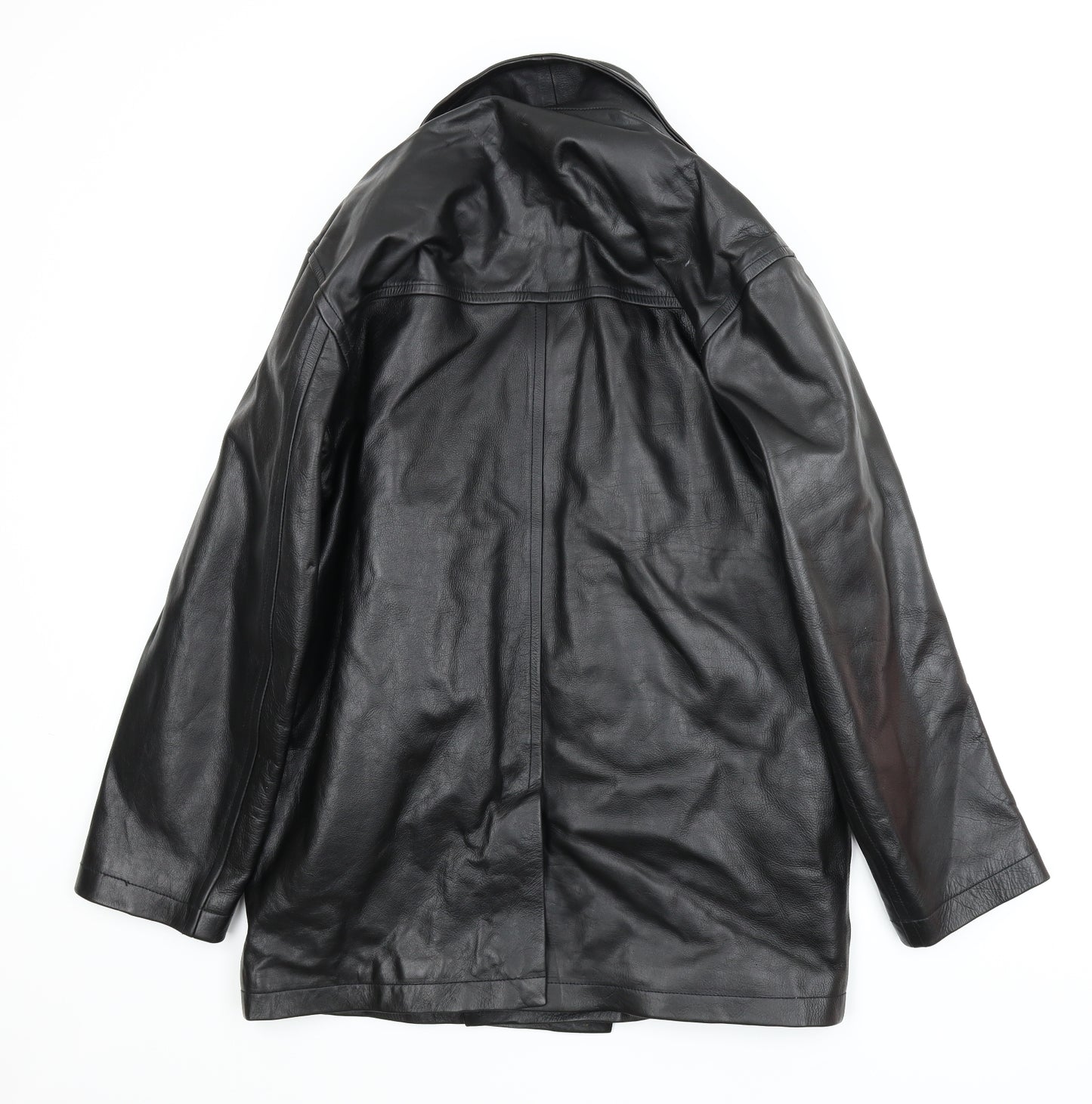 Wallace Sacks Mens Black   Pea Coat Coat Size S