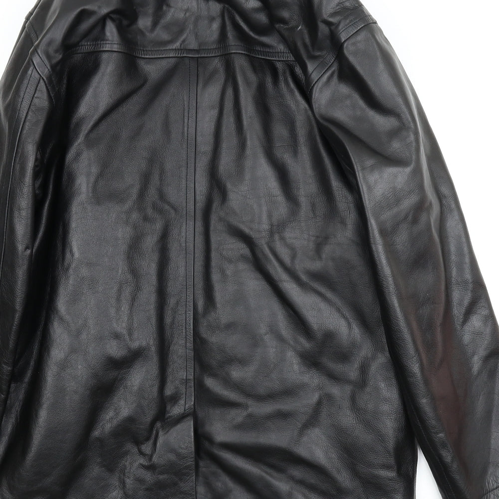 Wallace Sacks Mens Black   Pea Coat Coat Size S