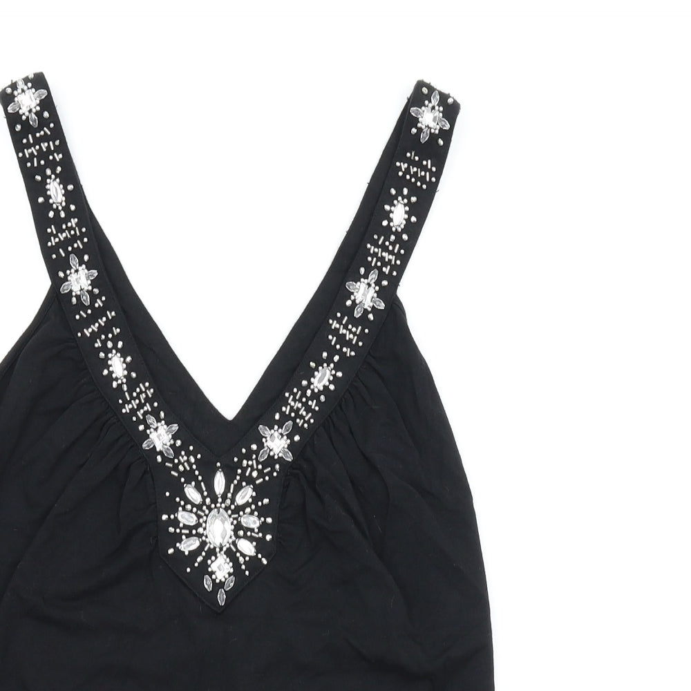 Star Womens Black   Basic Blouse Size 14