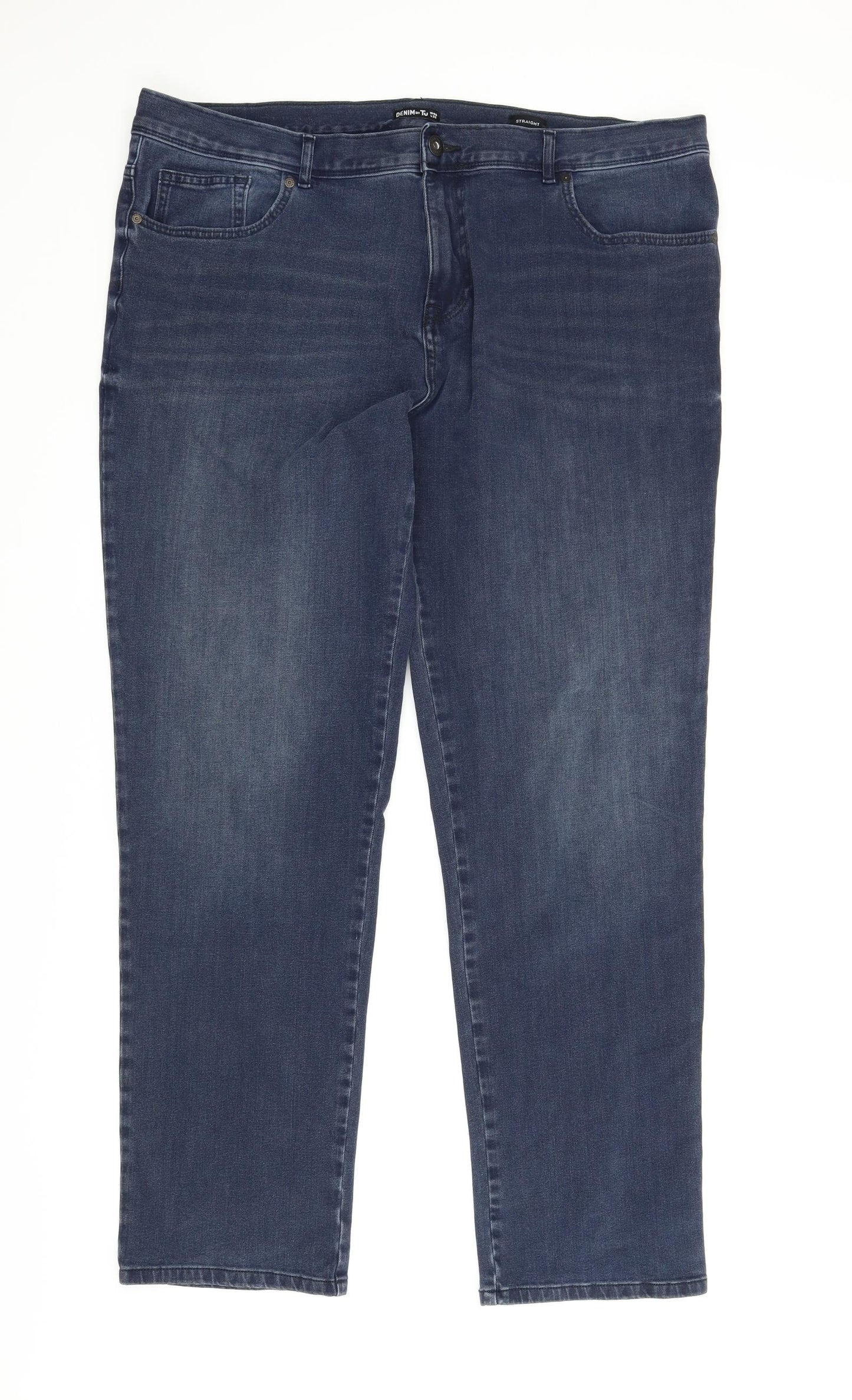 TU Mens Blue  Denim Straight Jeans Size 40 in L32 in