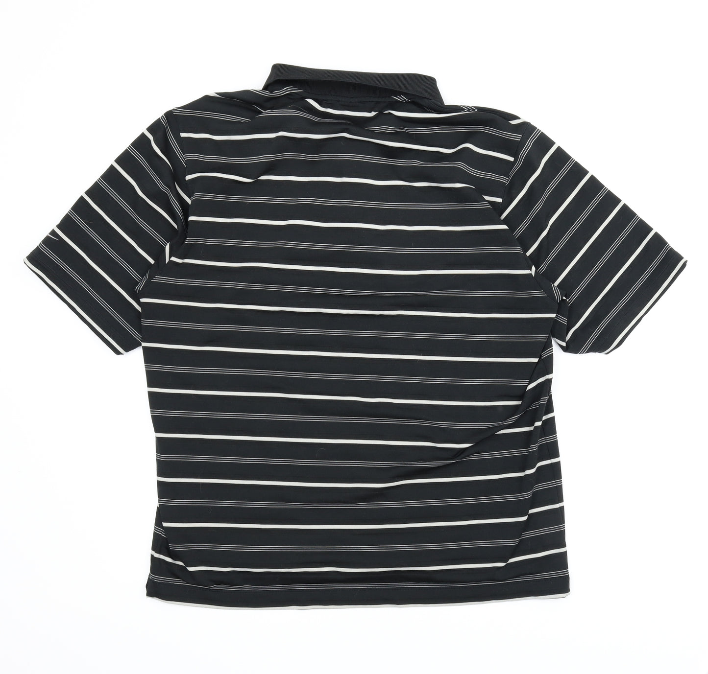 Nike Mens Black Striped   Polo Size M