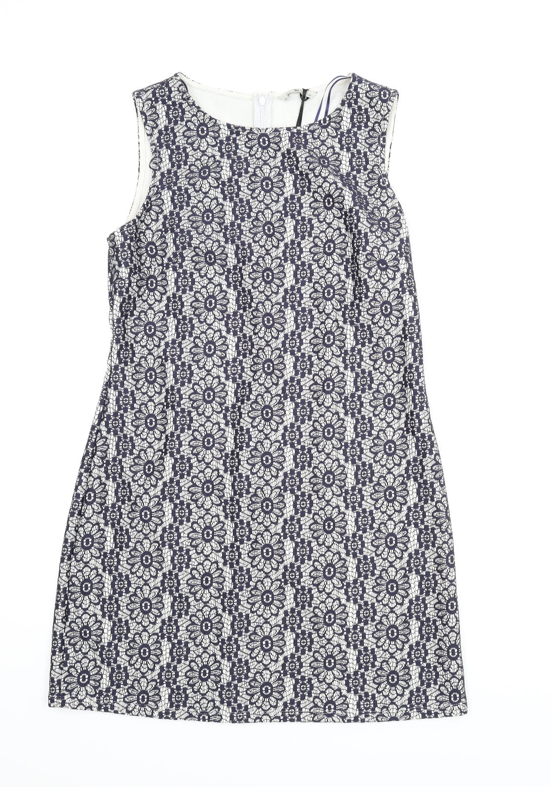 TU Womens Blue Floral  Shift  Size 14