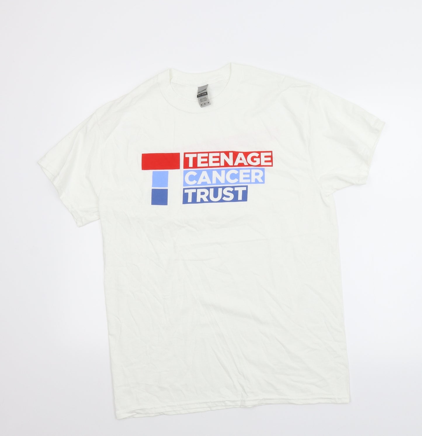 Gildan Mens White    T-Shirt Size M