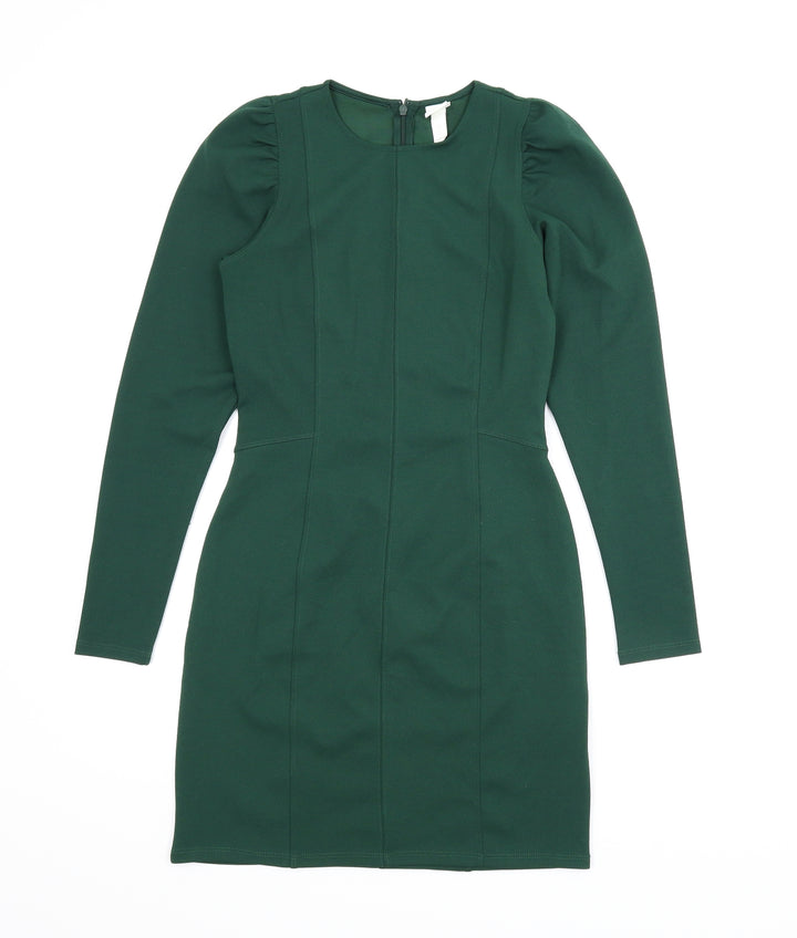 H&M Womens Green   Sheath  Size S