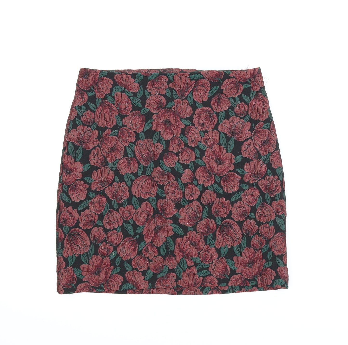 Dorothy Perkins Womens Pink Floral  A-Line Skirt Size 10