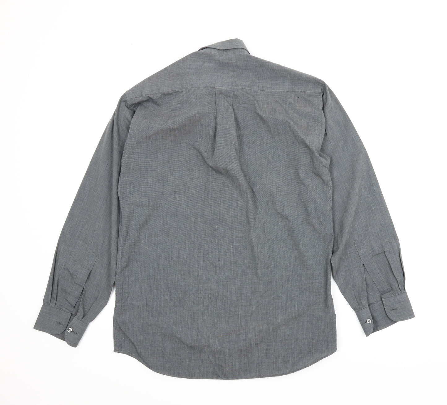 M&S Mens Grey    Button-Up Size 14.5