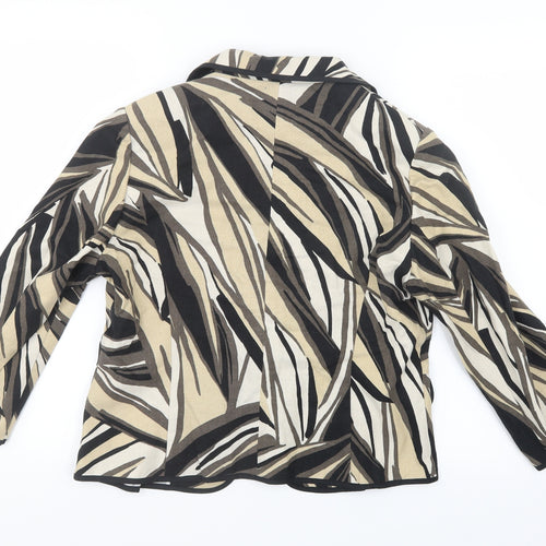 Marks and Spencer Womens Black Geometric  Jacket  Size 14