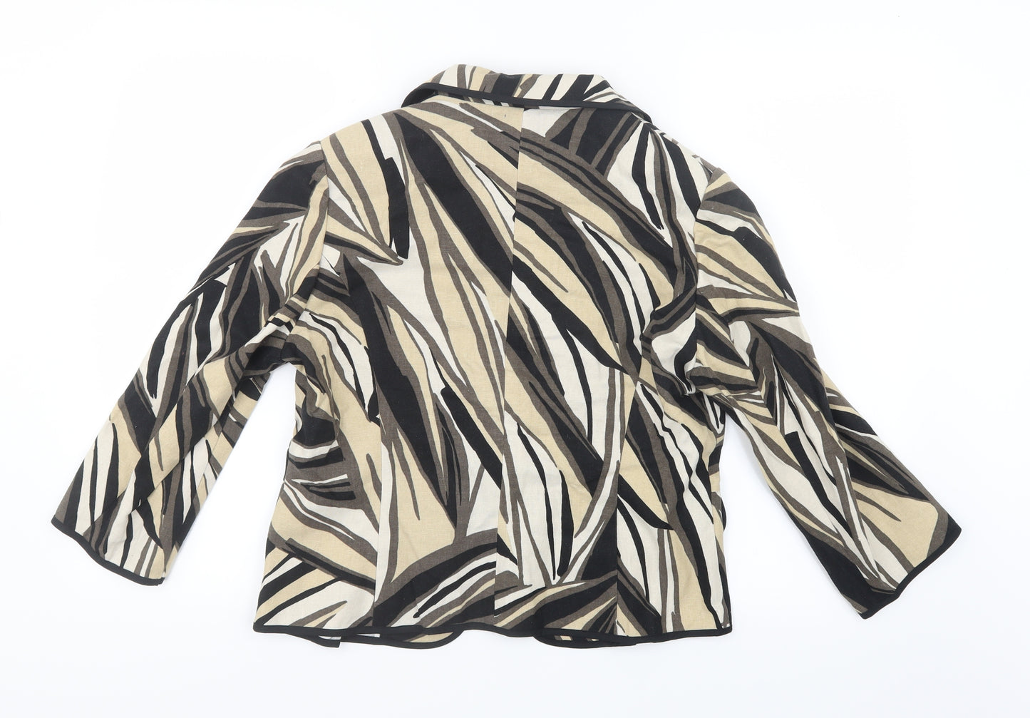 Marks and Spencer Womens Black Geometric  Jacket  Size 14