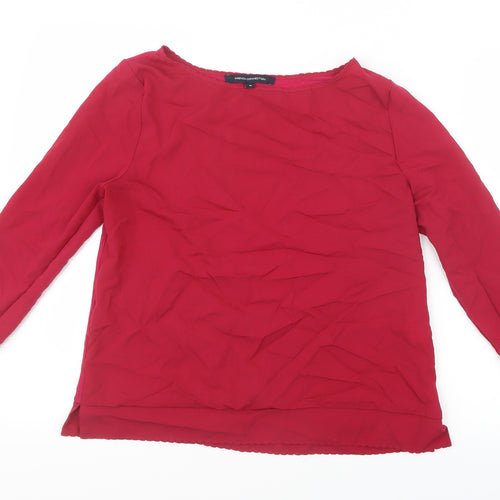 French Connection Womens Pink   Basic Blouse Size M
