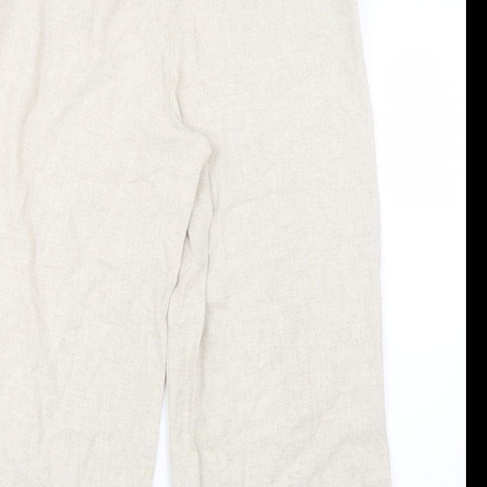 Divided by H&M Womens Beige   Trousers  Size 12 L22 in